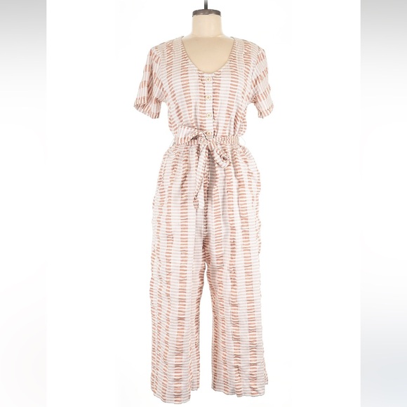 Ace & Jig Pants - Ace & Jig Cotton Stripped Jumpsuit Romper Play suit  size M medium